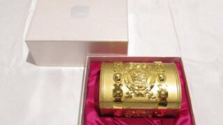 ジュエリーボックス 宝箱 小物入れ オルゴール 愛のメロディー ゴールド 金色 SHINOKIN